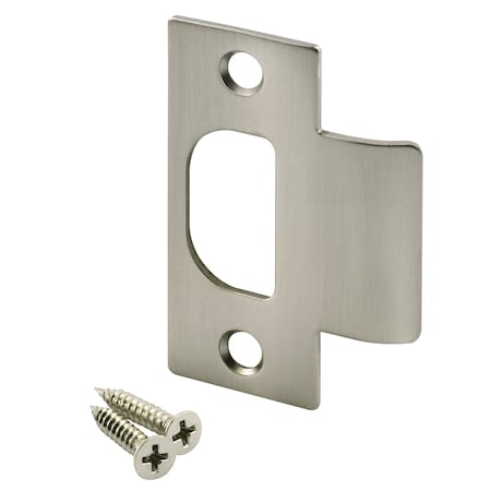 Prime-Line Tee Strike for Schlage Locks with Screws, Satin Nickel Finish (Single Pack) E 2484